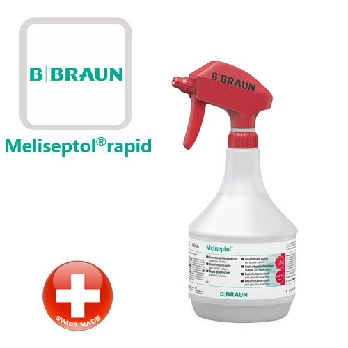 محلول ضدعفونی کننده سریع الاثر سطوح Meliseptol rapid یک لیتری بدون افشانه