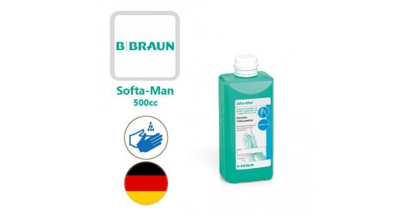 محلول ضدعفونی کننده دست سافتا من B|BRAUN Softa-Man نیم لیتری - کد 590