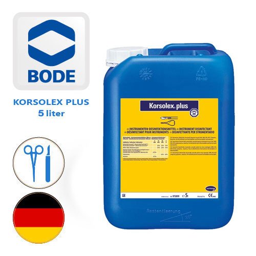 محلول ضدعفونی کننده ابزار بوده آلمان مدل کورسولکس پلاس Korsolex Plus 5Liter - کد 459