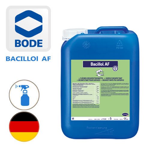 محلول ضدعفونی کننده سریع الاثر سطوح باسیلول بُده آلمان - گالن 5 لیتری BODE Bacillol - کد 333