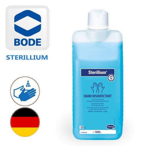 محلول ضدعفونی کننده دست استریلیوم بوده آلمان یک لیتری (بدون پمپ) - Sterillium 1 Liter - با درب فیلیپ تاپ