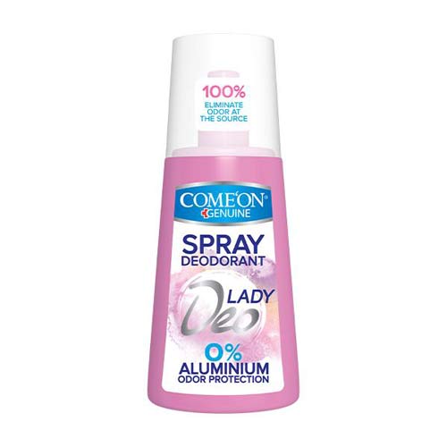 اسپری دئودورانت زنانه صورتی کامان - Comeon  Aluminium Free Spray Deodorant For Women120ml - کد2593