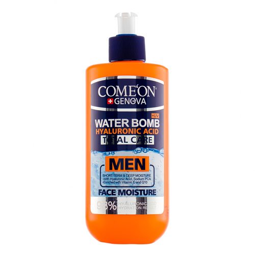 کرم صورت بمب آبرسان حاوی هیالورونیک اسید مخصوص آقایان کامان -  COMEON WATER BOMB for men - 500ml