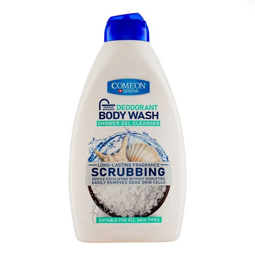 شامپو بدن ژلی لایه بردار مناسب انواع پوست کامان - Comeon Scrubbing Shower Gel Cleanser For All Skin Types 510ml