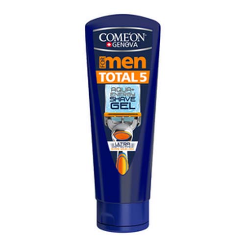 ژل اصلاح ريش توتال 5 کامان - Comeon Total 5 Shave Gel For Men 200ml - کد2599