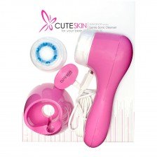 فیس براش لرزشی شارژی کیوت اسکین Cute Skin مدل Advance - CIH-F802-رنگ صورتی