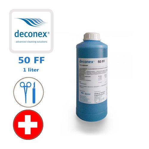 محلول کنسانتره پاک کننده و ضد عفونی کننده ابزار و سطوح Deconex 50 FF - یک لیتری - کد 550
