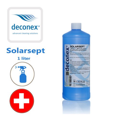 محلول ضدعفونی کننده سریع الاثر سطوح و ابزار تخصصی سولارسپت دکونکس یک لیتری  Solarsept Deconex بدون افشانه - کد 485