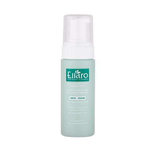 فوم شستشوی صورت فرش بالانسینگ آکنه مناسب پوست چرب الارو - Ellaro akne fresh balancing foam 150ml