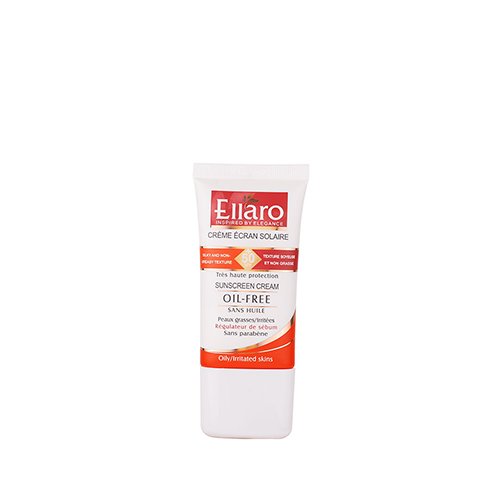 کرم ضد آفتاب فاقد چربی SPF 50 بی رنگ  الارو - Ellaro invisible oil free sunscreen spf50 50ml