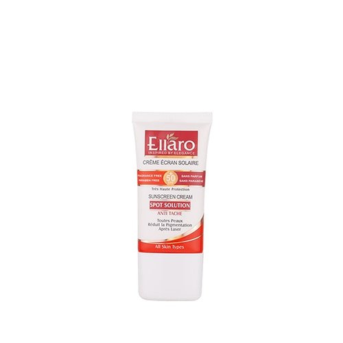 کرم ضد آفتاب اسپات سولوشن SPF 50 مناسب برای پوست های دارای لک الارو - Ellaro spot solution sunscreen spf 50 40ml