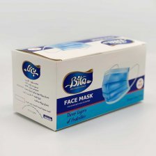 ماسک سه لایه بهداشتی شرکت بی تا - اسپان باند - مِلت بلون - با گیره بینی فلزی - جعبه 50 عددی - ایرانی - کد25
