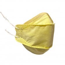 ماسک چهار لایه سه بعدی - 3لایه اسپان باند -1 لایه ملت بلون - جعبه 25 عددی -  ایرانی GHT- لیمویی - کد16