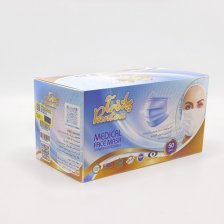 ماسک سه لایه بهداشتی پانته آ - اسپان باند - مِلت بلون - با گیره بینی فلزی - جعبه 50 عددی - ایرانی - کد28