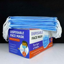 ماسک سه لایه بهداشتی - اسپان باند - مِلت بلون - اسپان باند - با گیره بینی فلزی - جعبه 50 عددی - ایرانی - کد4