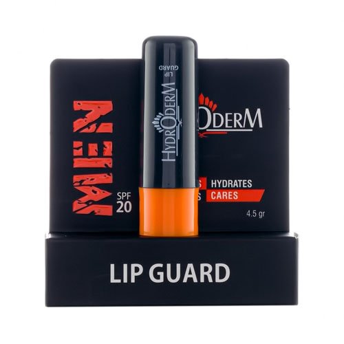 بالم لب استیکی ترمیم کننده و محافظ لب آقایان هیدرودرم - Hydroderm Men Lip Guard Stick Spf20 4.5gr