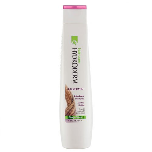 شامپو براق کننده و ضد وز مو حاوی ابریشم و کراتین هیدرودرم - Hydroderm Silk Keratin Shine Boost Shampoo 250ml