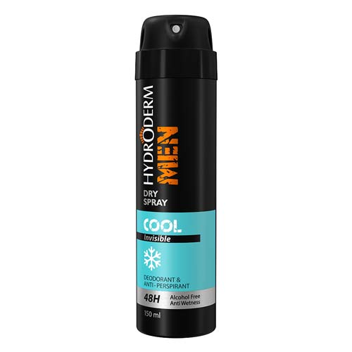 اسپری دئودورانت و آنتی پرسپیرانت کول اینویزیبل آقایان هیدرودرم - Hydroderm Cool Invisible Deodorant Spray For Men150ml - کد2161