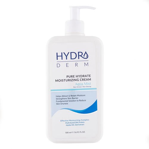 کرم مرطوب کننده پوست دست و صورت پوست خشک هیدرودرم - Hydroderm Moisturizing Cream Aqua Mist 500ml