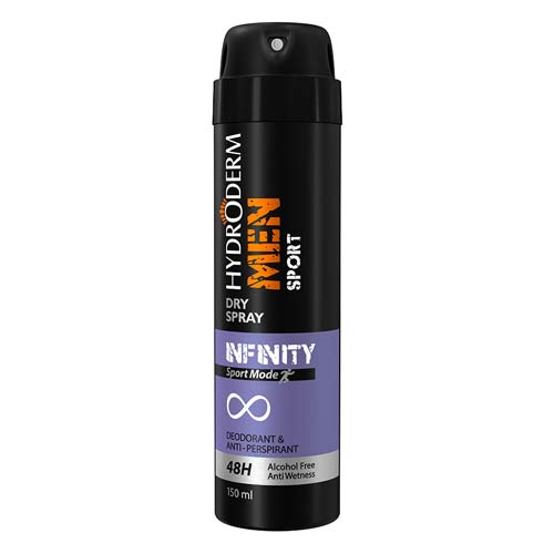 اسپری دئودرانت و ضد عرق اسپرت اینفینیتی مردانه هیدرودرم - Hydroderm Infinity Sport Deodorant Spray For Men150ml - کد2166