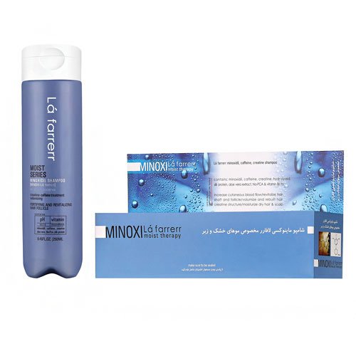 شامپو ماینوکسی ضد ریزش موهای خشک و زبر 150 میل لافارر - Lafarrerr Minoxi Anti Hair Loss Shampoo For Dry Hair 150ml