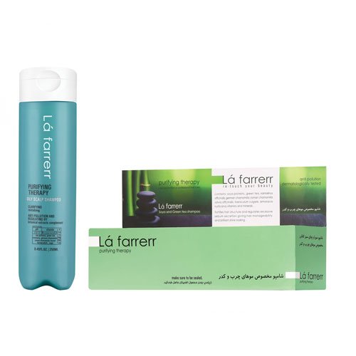 شامپو روزانه کنترل کننده چربی موهای چرب لافارر - Lafarrerr Oily Scalp Shampoo Purifying Series 250ml