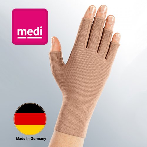 دستکش طبی از انگشت تا مچ هارمونی - مدی آلمان - کلاس فشار 2 - رنگ کرم - کد 592