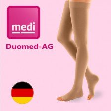 جوراب واریس انتهای ران ضخیم مدی آلمان مدل دومد Duomed AG - کلاس فشار 2 - کد 555 جوراب واریس انتهای ران ضخیم مدی آلمان مدل دومد Duomed AG - کلاس فشار 2 - کد 555