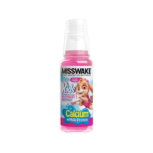 دهان شویه کودک دخترانه سگ نگهبان میسویک - Misswake Mouthwash Pink For Kids