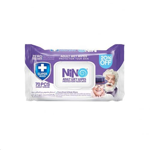 دستمال مرطوب مخصوص بزرگسالان نینو - Nino Adult Wet Wipe Remover