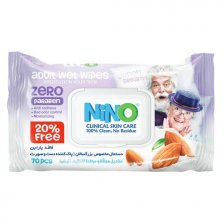 دستمال مرطوب دست و صورت تمام سنین میوه ای درب دار نینو - Nino Zero Paraben Adult Wet Wipes - کد2475 دستمال مرطوب دست و صورت تمام سنین میوه ای درب دار نینو - Nino Zero Paraben Adult Wet Wipes - کد2475