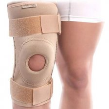 زانوبند نئوپرنی چهار فنره پاک سمن - Pak Saman 085 - رنگ کرم - کد3136