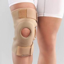 زانوبند طبی نئوپرنی ساده پاک سمن - Pak Saman 097 - رنگ کرم - کد3127