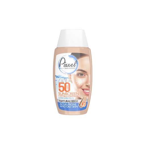کرم ضد آفتاب رنگ بژ طبیعی مناسب پوست چرب پیکسل - Pixxel Natural Beige Sunscreen Protection For Oily Skin