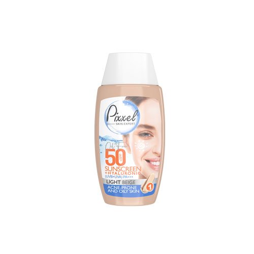کرم ضد آفتاب رنگ بژ روشن مناسب پوست چرب پیکسل - Pixxel Light Beige Sunscreen Protection For Oily Skin