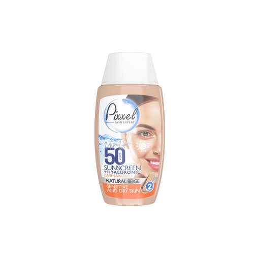 کرم ضد آفتاب رنگ بژ طبیعی مناسب پوست خشک پیکسل - Pixxel Natural Beige Sunscreen Protection For Dry Skin