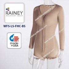 گن بعد از عمل جراحی فول بادی با آستین شورتی رینی آمریکا مدل WFS-LS-FHC-BS - مشکی