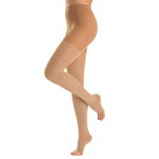 جوراب واریس کتان شلواری ریلکسان ایتالیا مدل M2180A کلاس فشار دو - پنجه باز - کرم