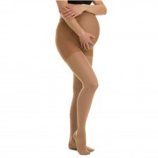 جوراب واریس کتان شلواری بارداری ریلکسان ایتالیا مدل M1190 کلاس فشار یک - پنجه بسته - کرم