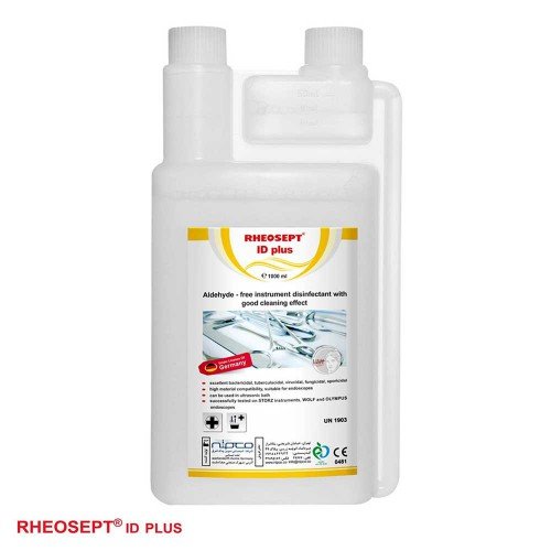 محلول کنسانتره پاک کننده و ضدعفونی کننده  ابزار پزشکی ریوسپت RHEOSEPT ID plus - یک لیتری - کد 955