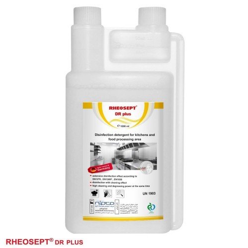 محلول کنسانتره ضدعفونی و پاک کننده ویژه سطوح ریوسپت RHEOSEPT DR plus - یک لیتری - کد 957