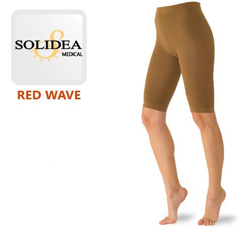گن شلوارکی پس از زایمان سولیدا ایتالیا مدل SOLIDEA Red Wave Bermuda - رنگ کرم - کد311