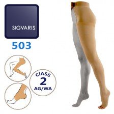 جوراب واریس کلاس فشار دو مدل Sigvaris WA-AG 503 انتهای ران تک پا سیگواریس - کد 292