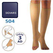جوراب واریس ضخیم کلاس سه 504 زیر زانو سیگواریس Sigvaris 504 AD - کد 643