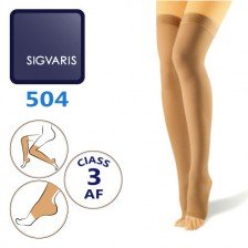 جوراب واریس ضخیم کلاس سه 504 نیمه ران سیگواریس Sigvaris 504 AF - کد 290