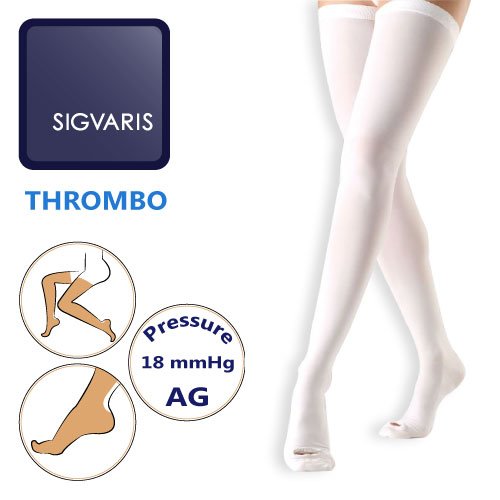 جوراب ضد آمبولی بالای ران ترومبو سیگواریس Sigvaris Thrombo AG - کد 297