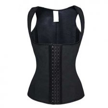 گن ساعت شنی شکم و پهلو جلیقه ای 6قزن 9فنر - رنگ مشکی کد3318