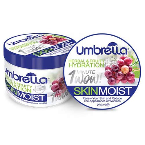 کرم مرطوب کننده با عصاره انگور250میل آمبرلا - Umbrella 1Minute Wow Skin Moist Grape Gel Cream 250ml