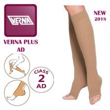 جوراب واریس کفه دار زیر زانو ورنا پلاس کلاس فشار 2 Verna Plus AD CCL - کد 659