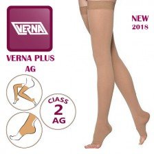 جوراب واریس کفه دار انتهای کشاله ران ورنا پلاس کلاس فشار 2 Verna Plus AG CCL - کد 660